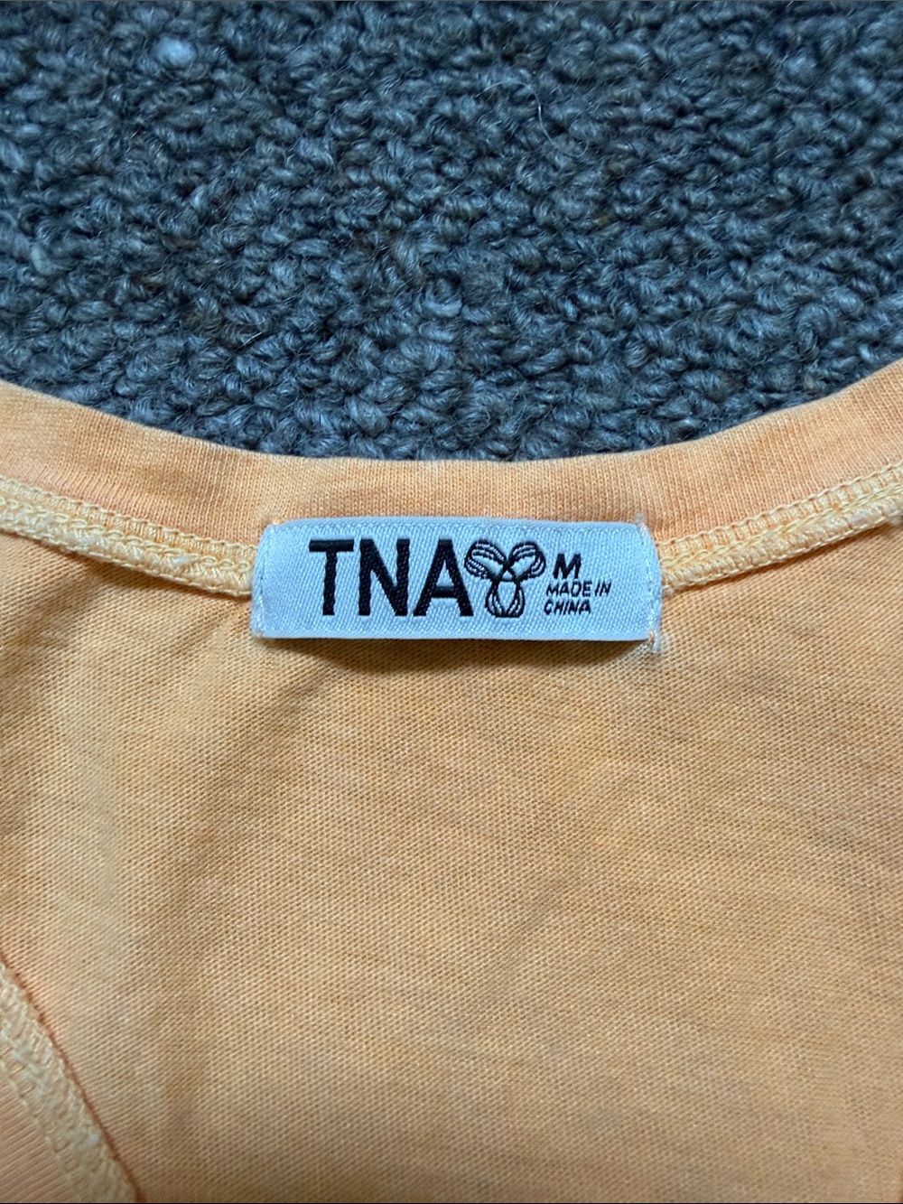 TNA Orange-Peach Racerback Tank - Picture 3 of 4